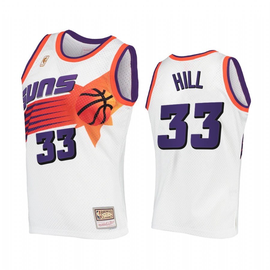 Grant Hill #33 Phoenix Suns Hardwood Classics Jersey White