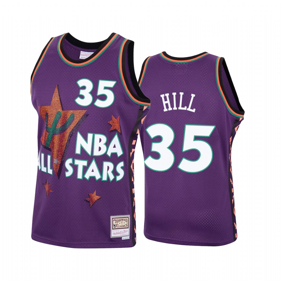 Grant Hill #35 1995 All-Stars Purple Eastern Conference Jersey