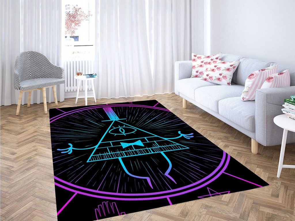 Gravity Falls Icon Living Room Modern Carpet Rectangle Rug