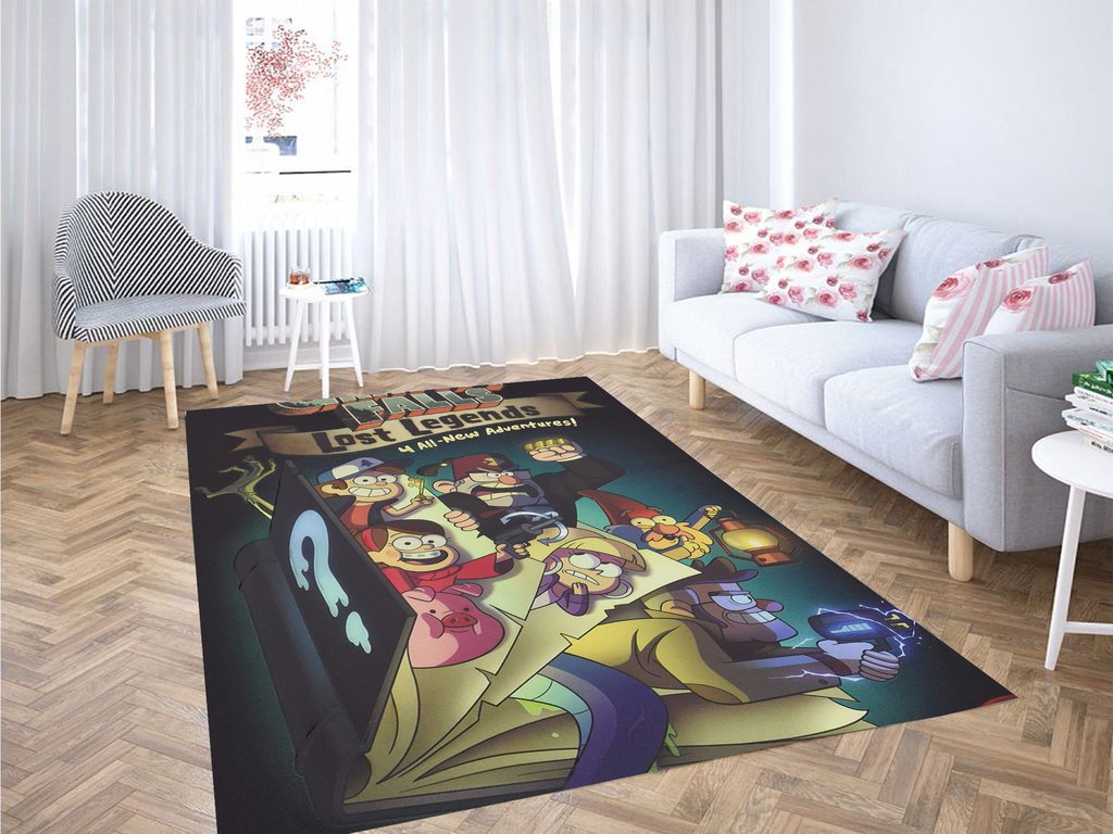 Gravity Falls Lost Legends Living Room Modern Carpet Rectangle Rug