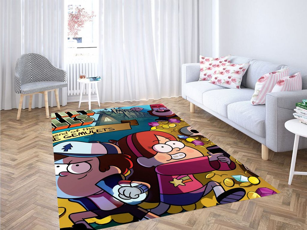 Gravity Falls Power Living Room Modern Carpet Rectangle Rug