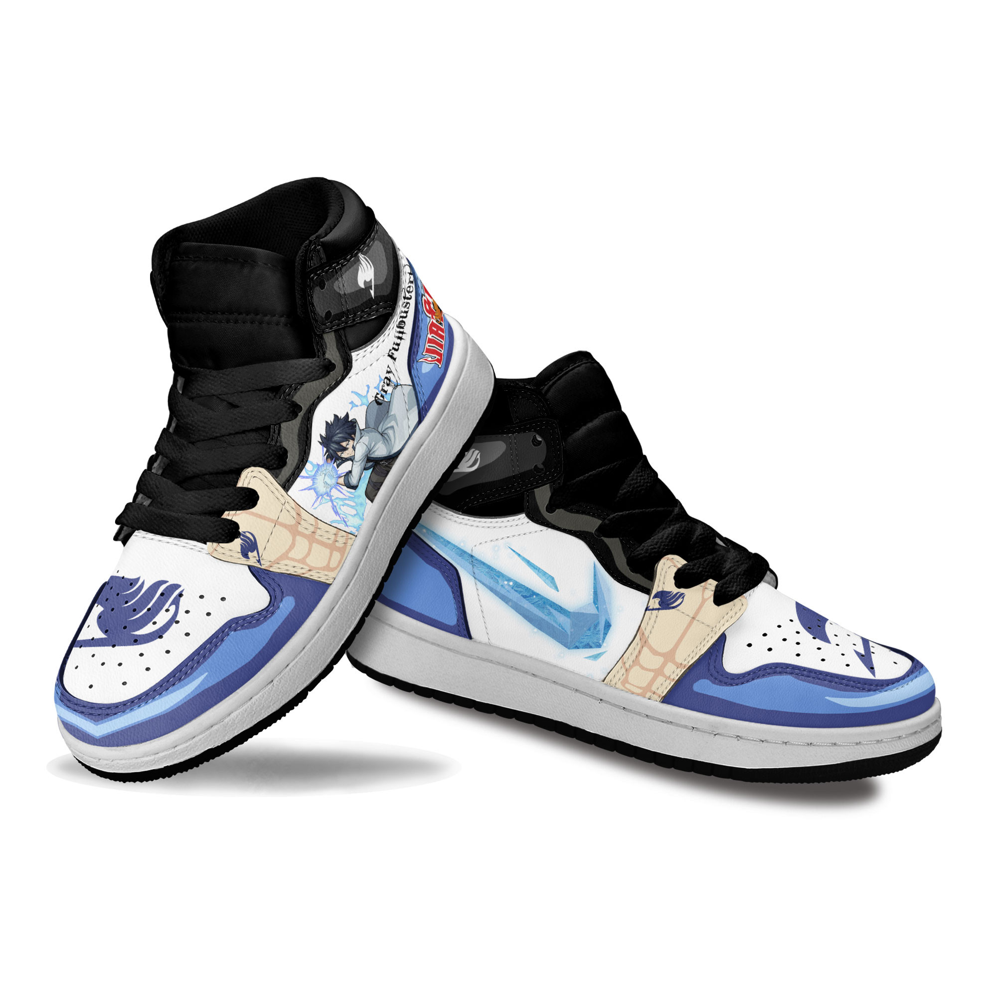 Gray Fullbuster Kids Sneakers Custom Fairy Tail Anime Shoes For Kids