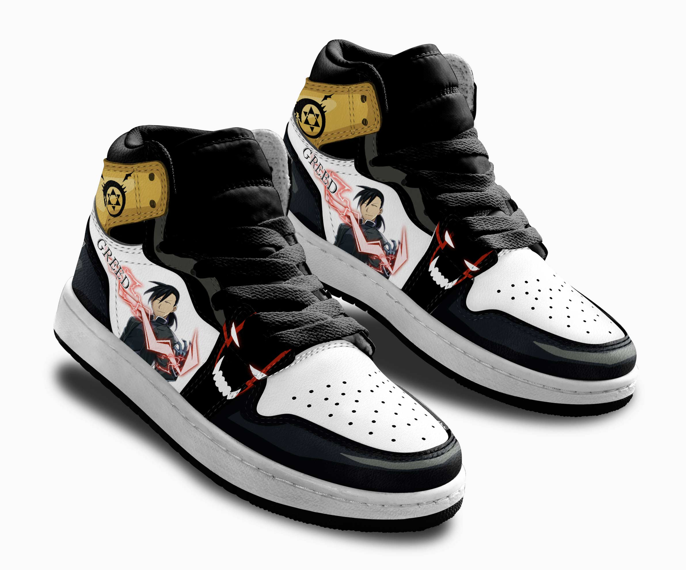 Greed Kids Sneakers Custom Fullmetal Alchemist Shoes For Kids
