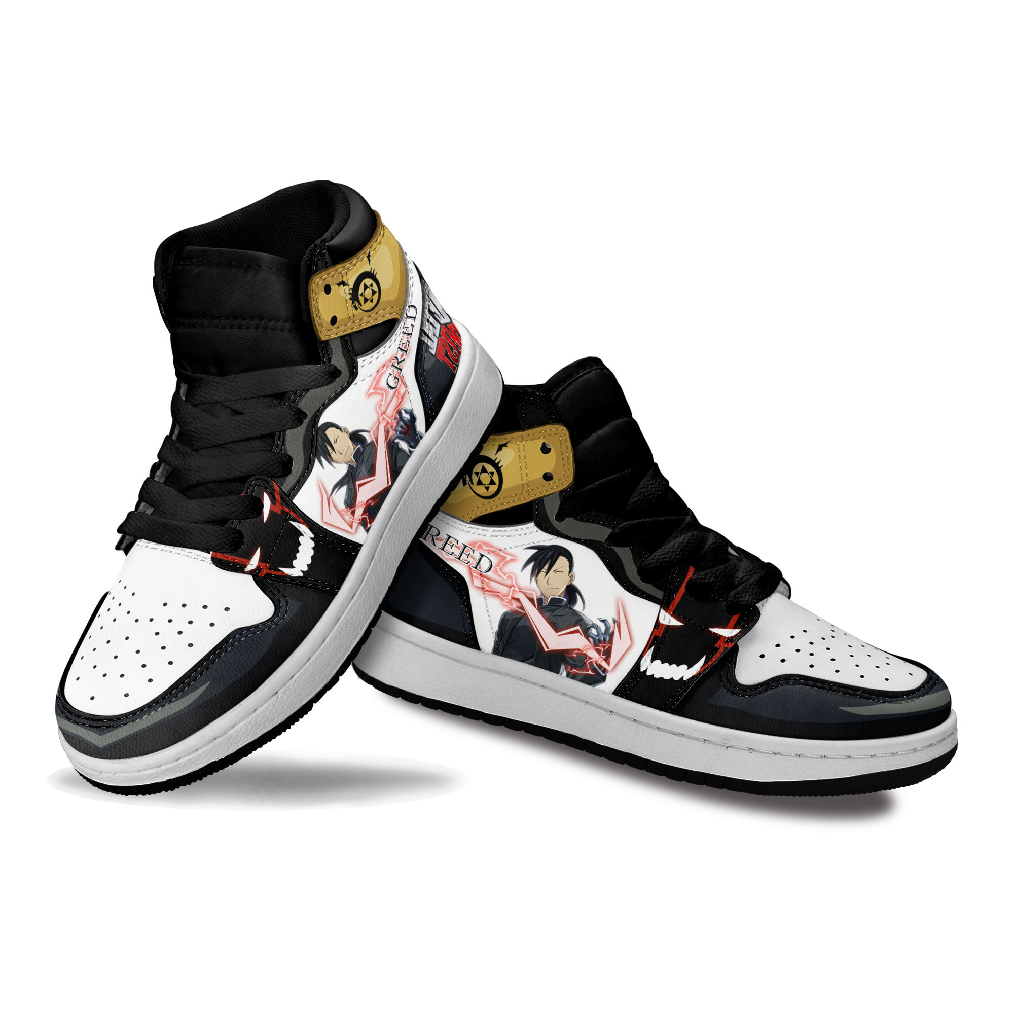 Greed Kids Sneakers Custom Fullmetal Alchemist Shoes For Kids
