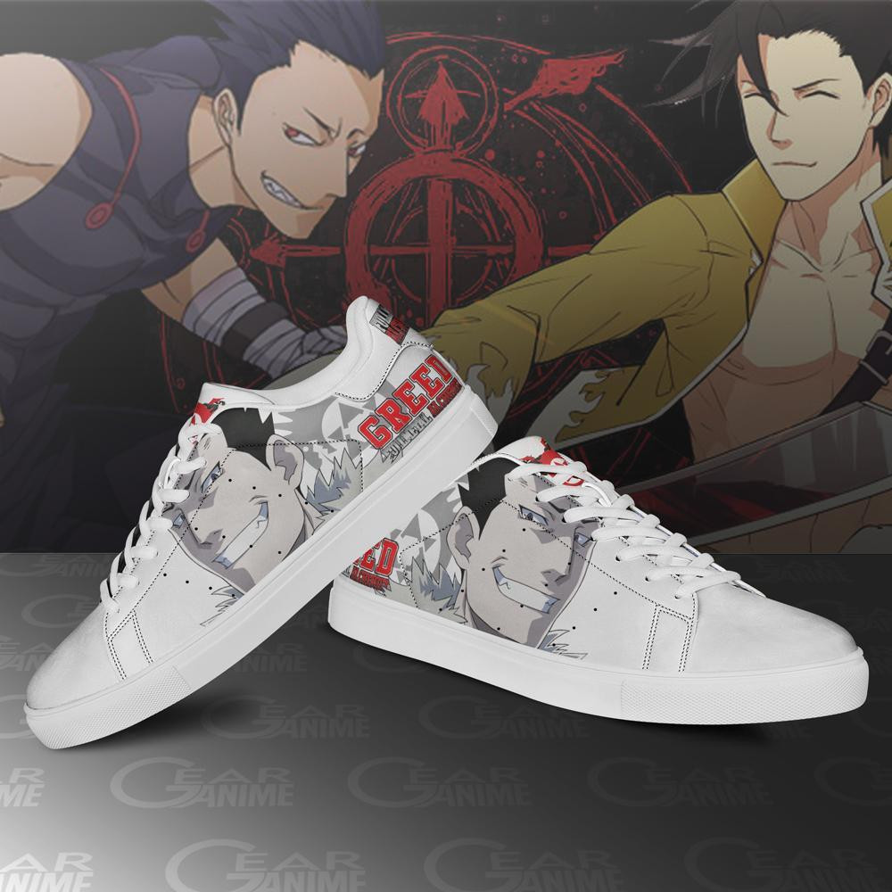 Greed Ling Skate Shoes Fullmetal Alchemist Custom Anime Shoes