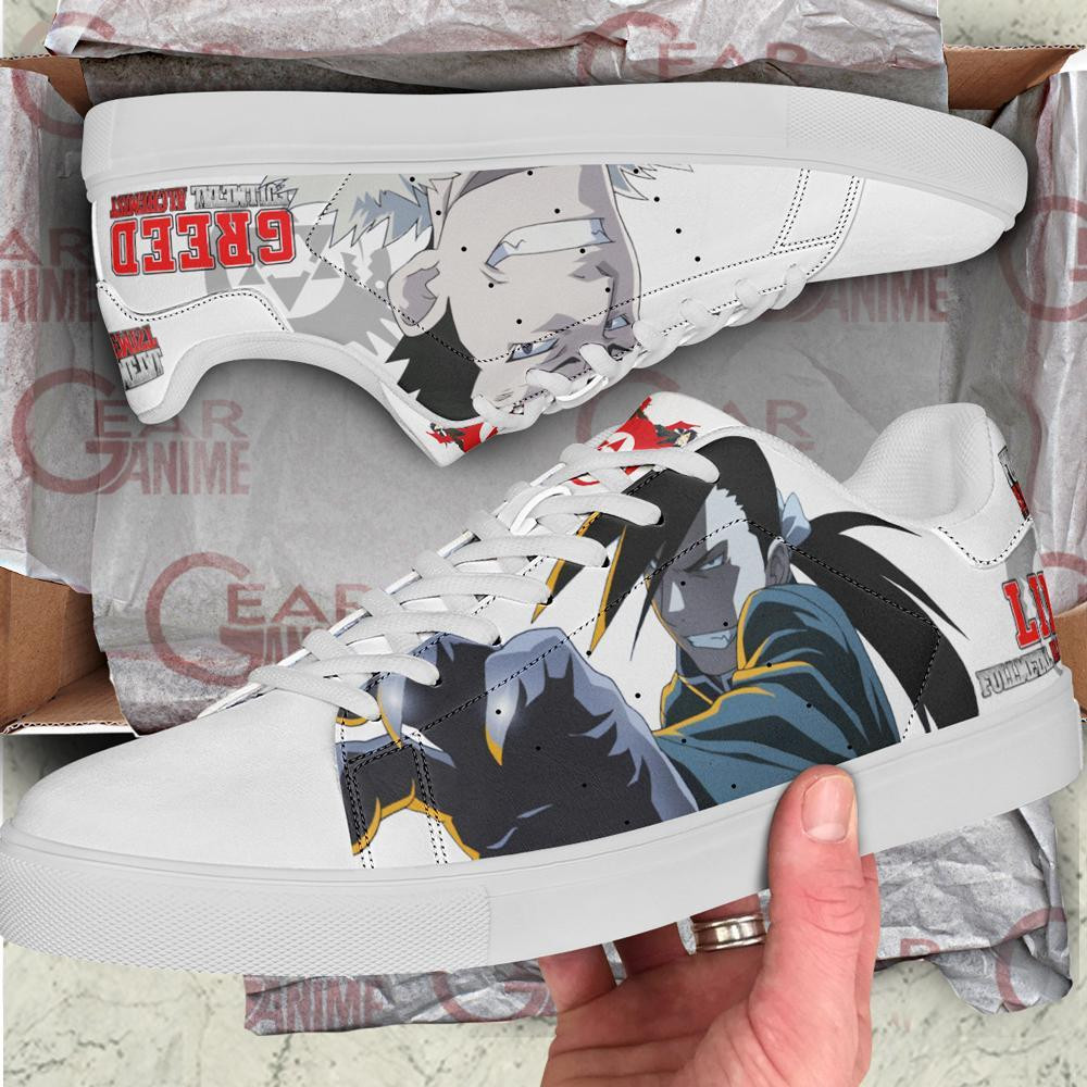 Greed Ling Skate Shoes Fullmetal Alchemist Custom Anime Shoes
