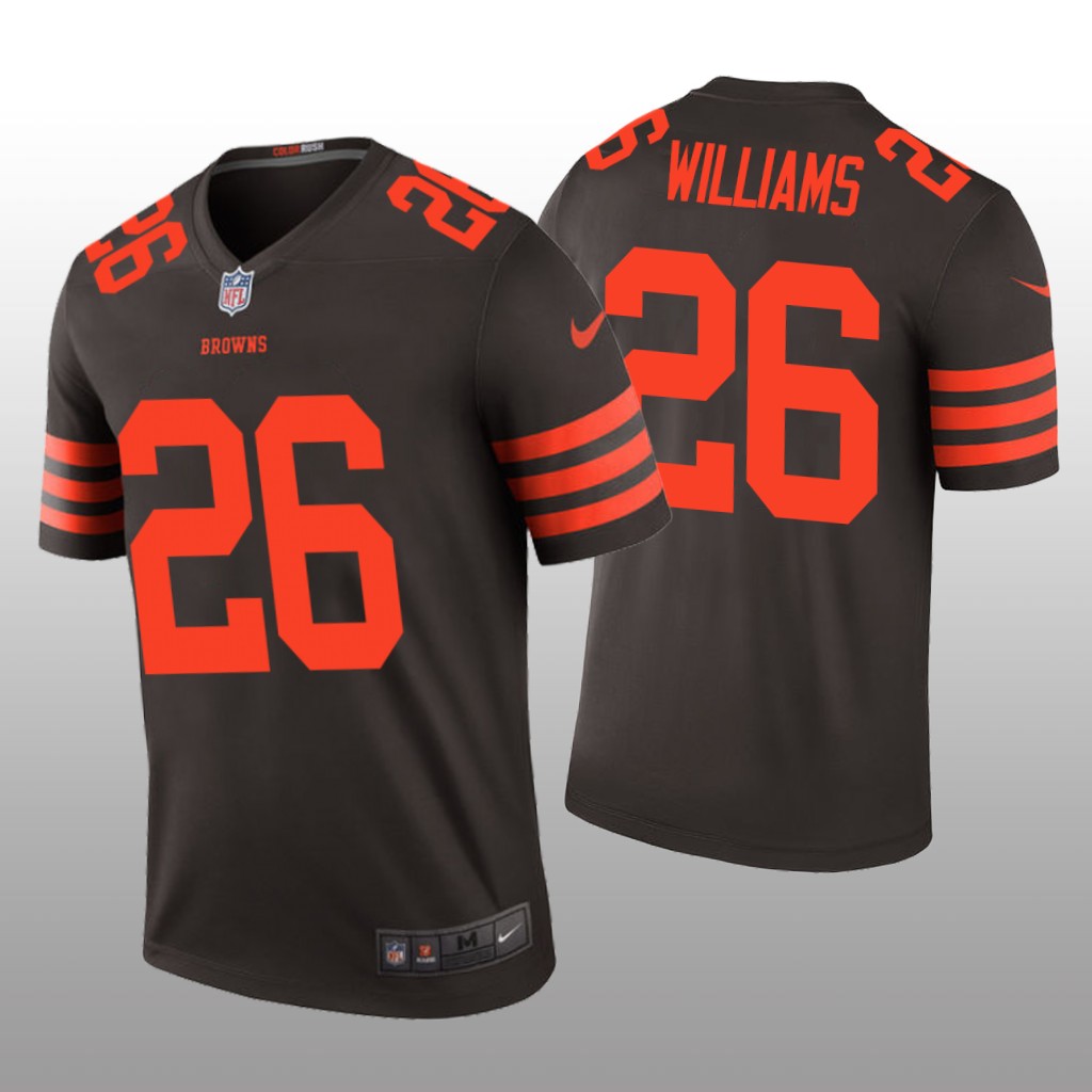 Greedy Williams Cleveland Browns Brown NFL Draft Color Rush Legend Jersey