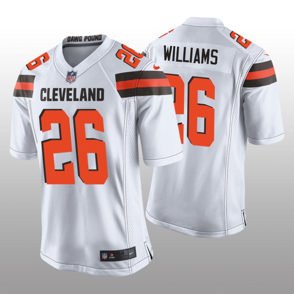 Greedy Williams Cleveland Browns White NFL Draft Game Jersey