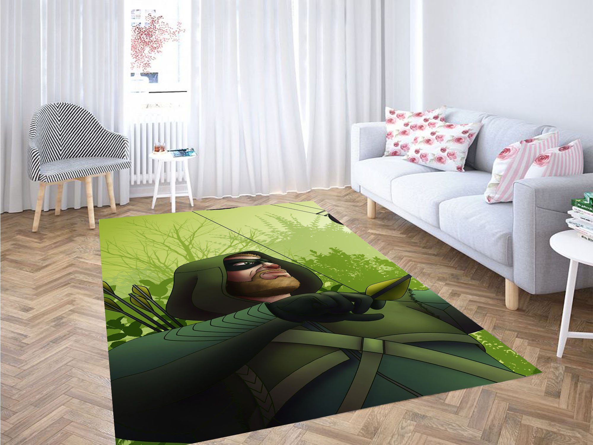 Green Arrow Dc Carpet Rectangle Rug