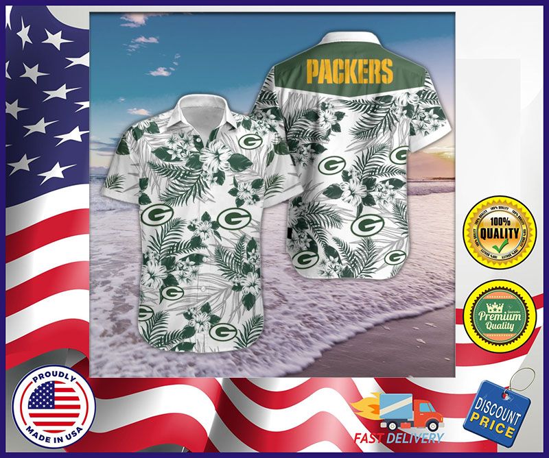 Green Bay Packer Hawaiian Shirt- Limited Edtion
