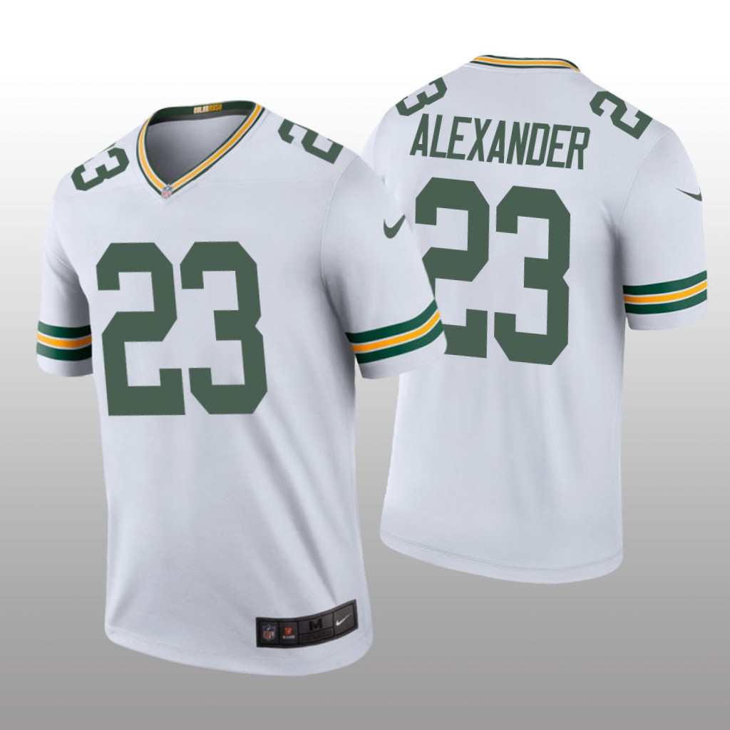 Green Bay Packers #23 Jaire Alexander White legend color rush Jersey - Men's