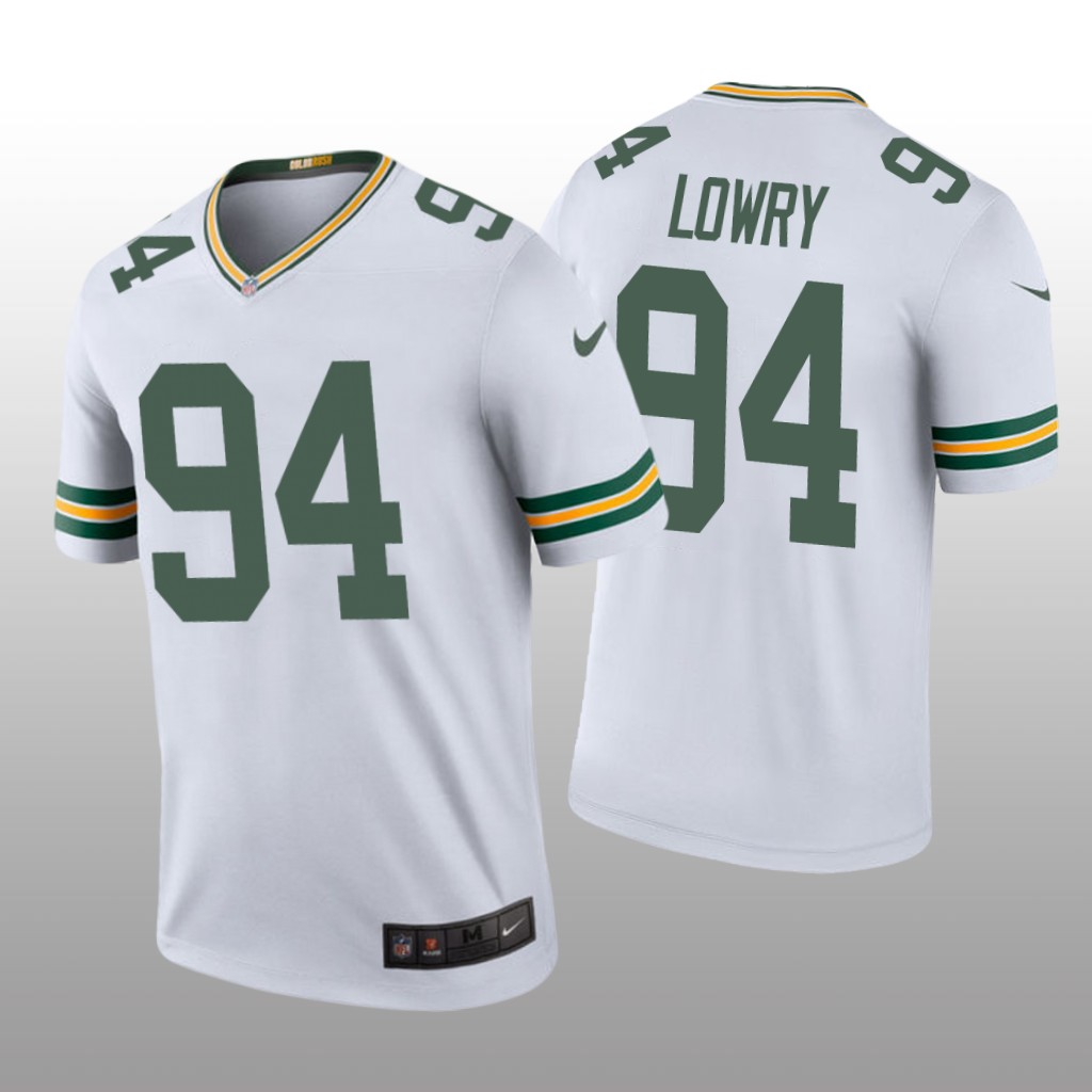 Green Bay Packers #94 Dean Lowry White legend color rush Jersey - Men's