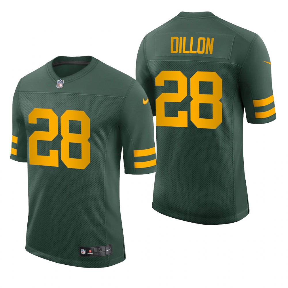 Green Bay Packers A.J. Dillon Green Jersey Vapor Limited - Men's