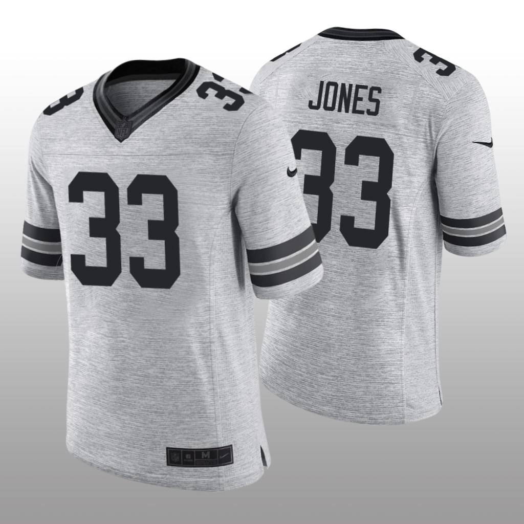 Green Bay Packers Aaron Jones Gray Jersey Gridiron Gray Limited