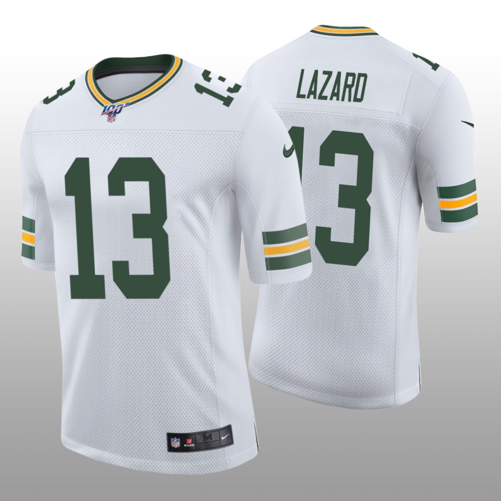 Green Bay Packers Allen Lazard White Vapor Limited Jersey 100th Season - Men's