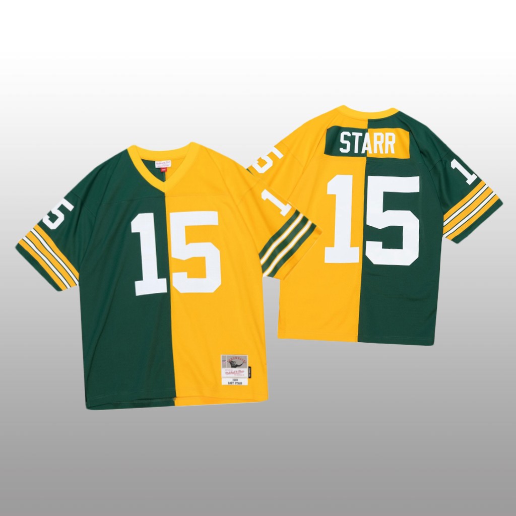 Green Bay Packers Bart Starr Green Gold 1969 Split Legacy - Men's