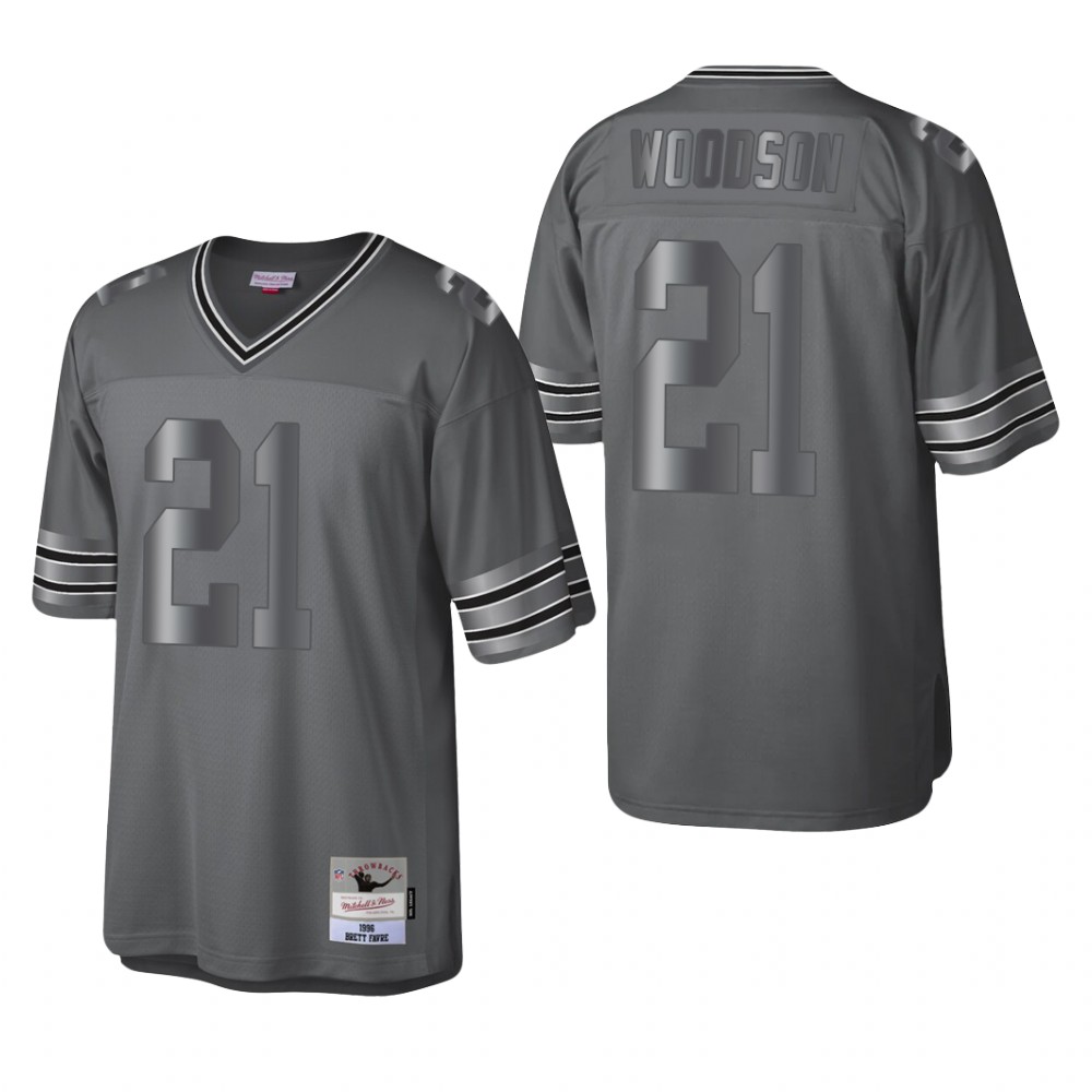 Green Bay Packers Charles Woodson Charcoal Metal Legacy 1996 Throwback - Men's