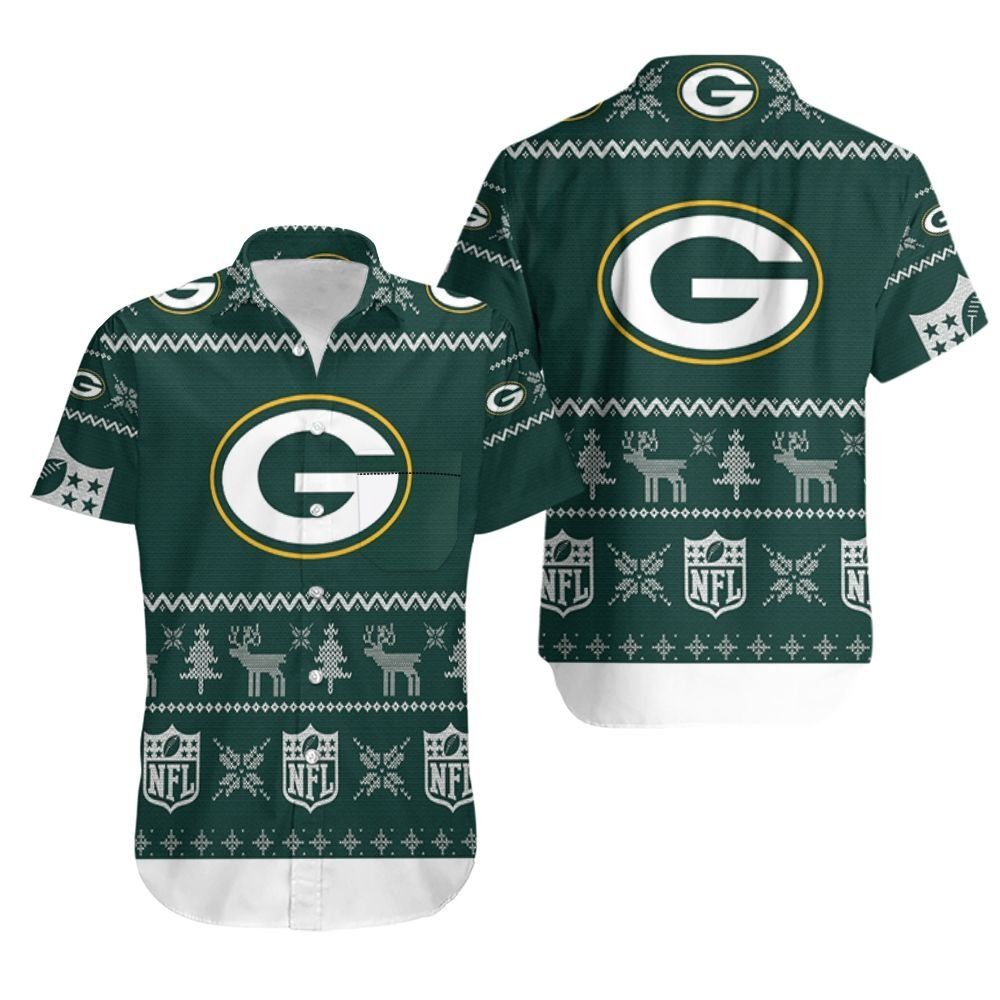 Green Bay Packers Christmas 3D Hawaiian Shirt