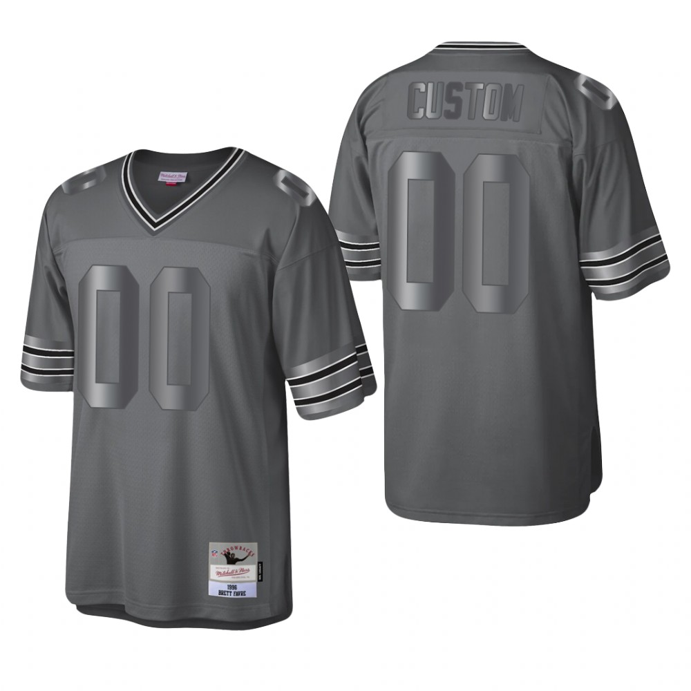 Green Bay Packers Custom Charcoal Metal Legacy 1996 Throwback - Men's