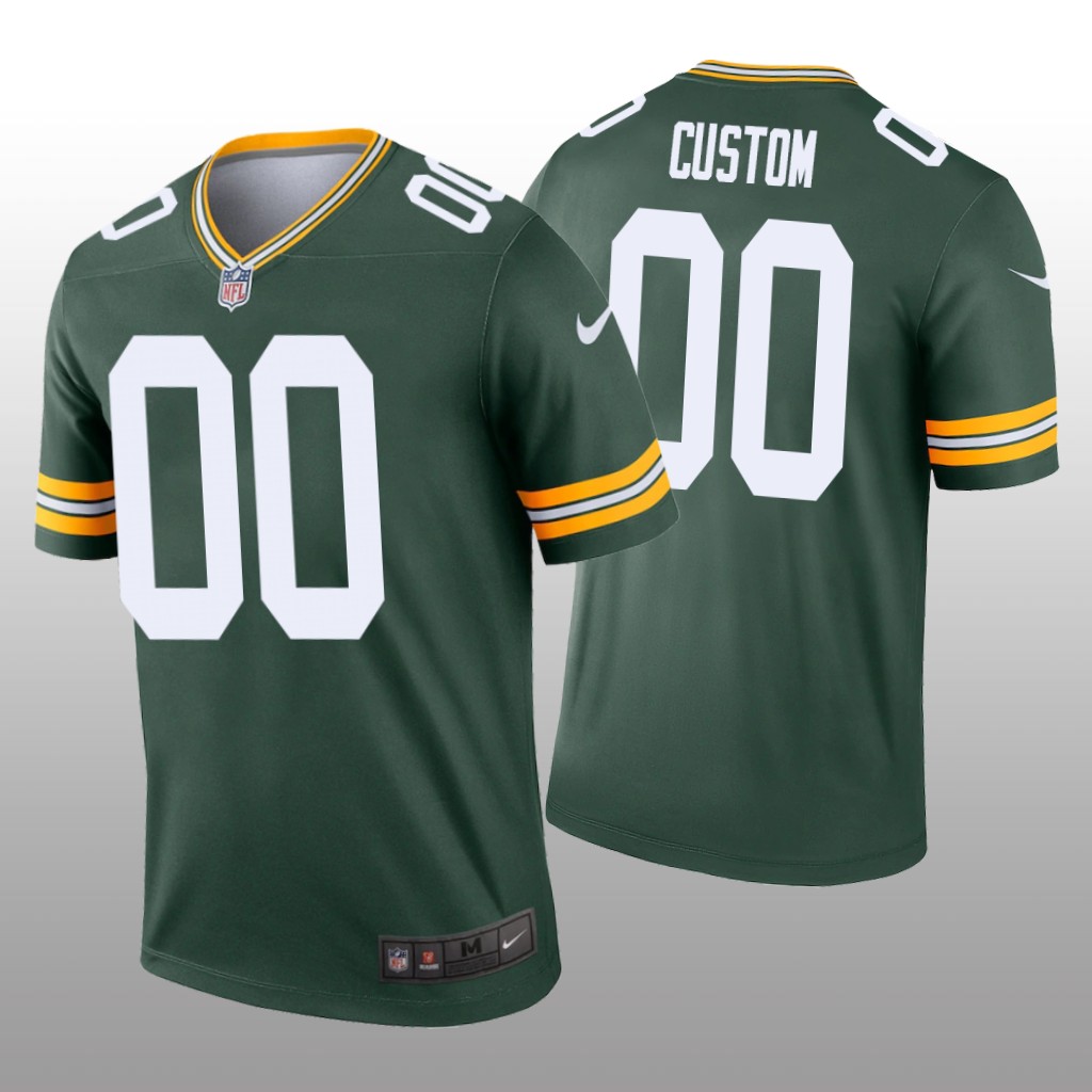Green Bay Packers Custom Green Jersey Legend - Men's