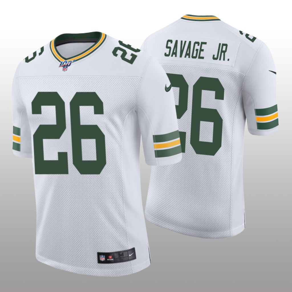 Green Bay Packers Darnell Savage Jr. White Vapor Limited Jersey 100th Season - Men's