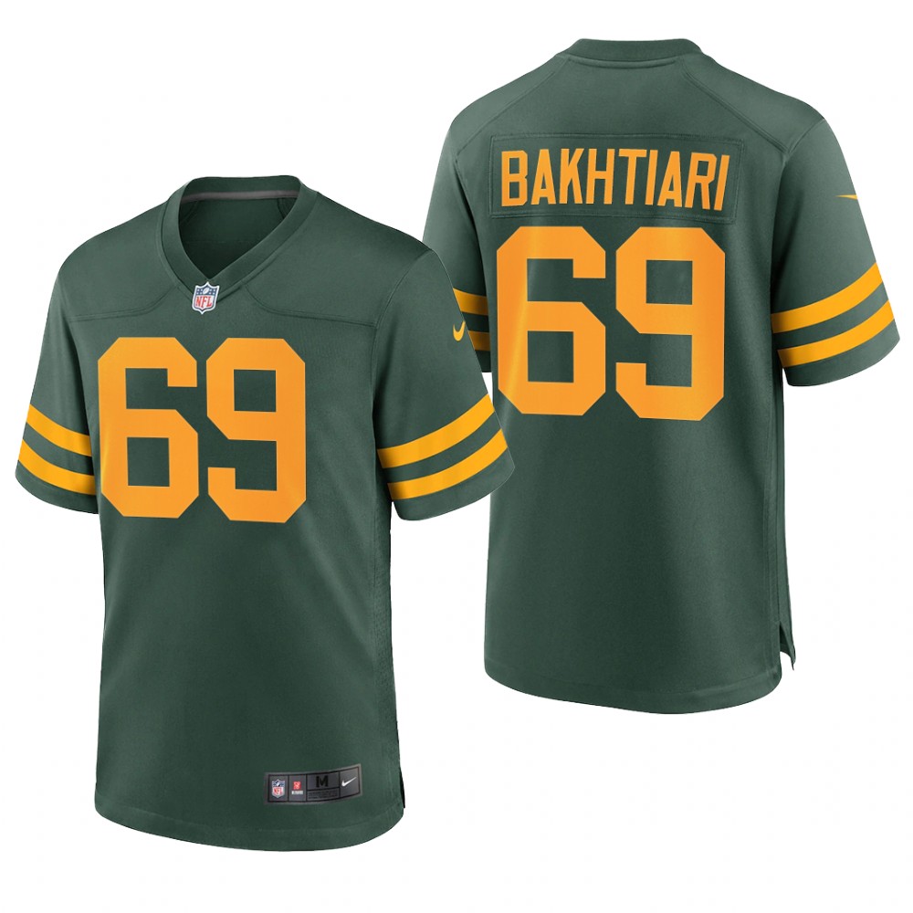 Green Bay Packers David Bakhtiari Green Jersey Alternate Game - Men's