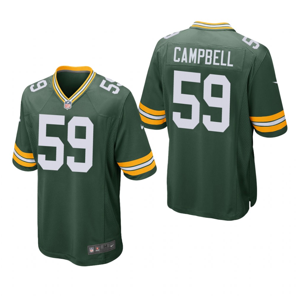 Green Bay Packers De'Vondre Campbell Green Jersey Game - Men's