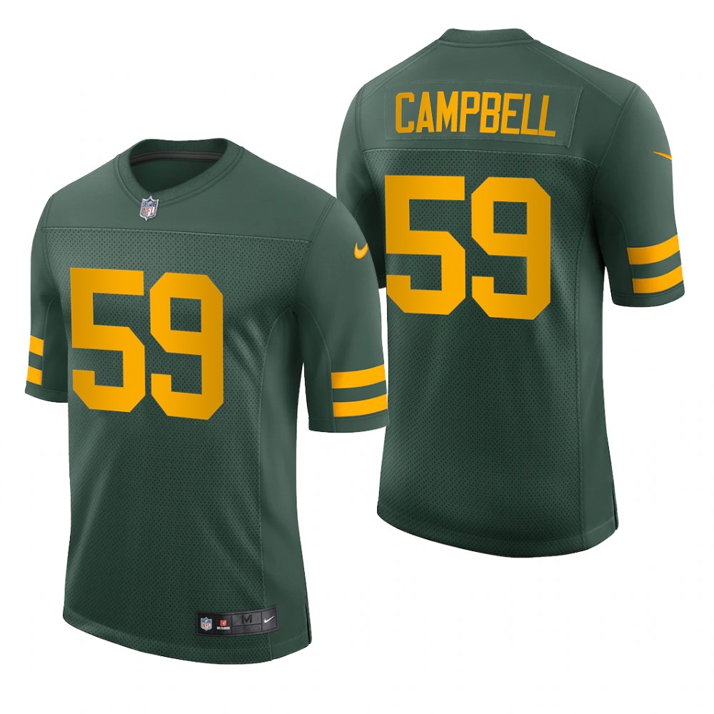 Green Bay Packers De'Vondre Campbell Green Jersey Vapor Limited - Men's