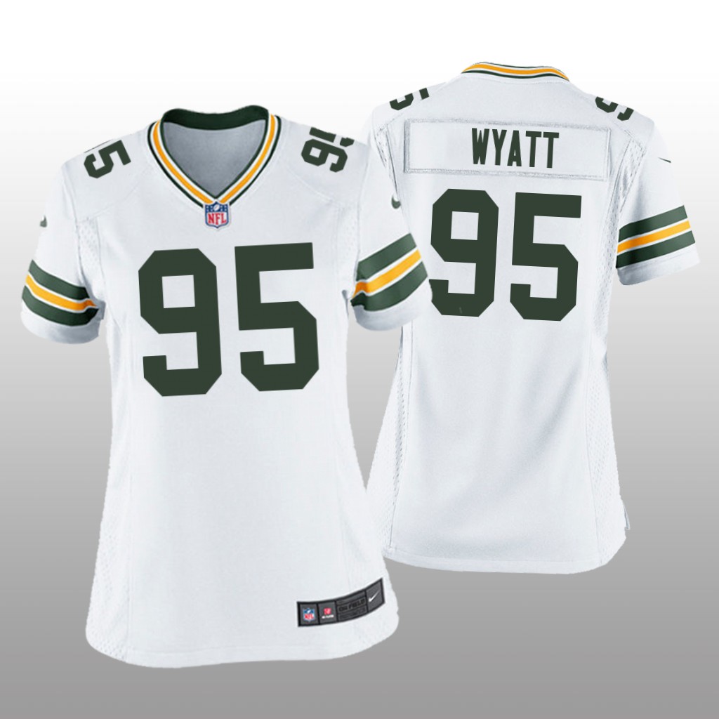Green Bay Packers Devonte Wyatt White Jersey Game - Women's