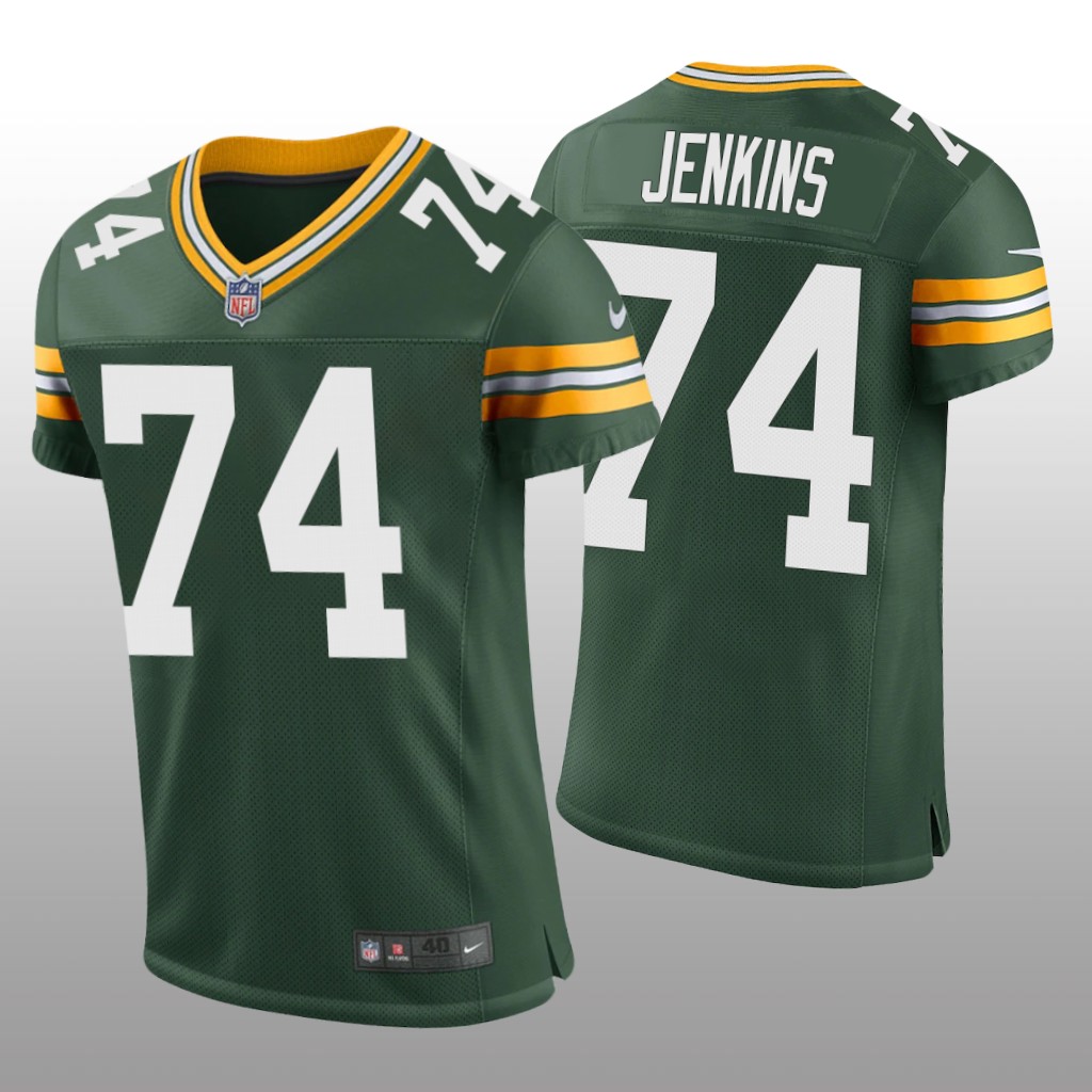 Green Bay Packers Elgton Jenkins Green Jersey Classic Vapor Elite Men's
