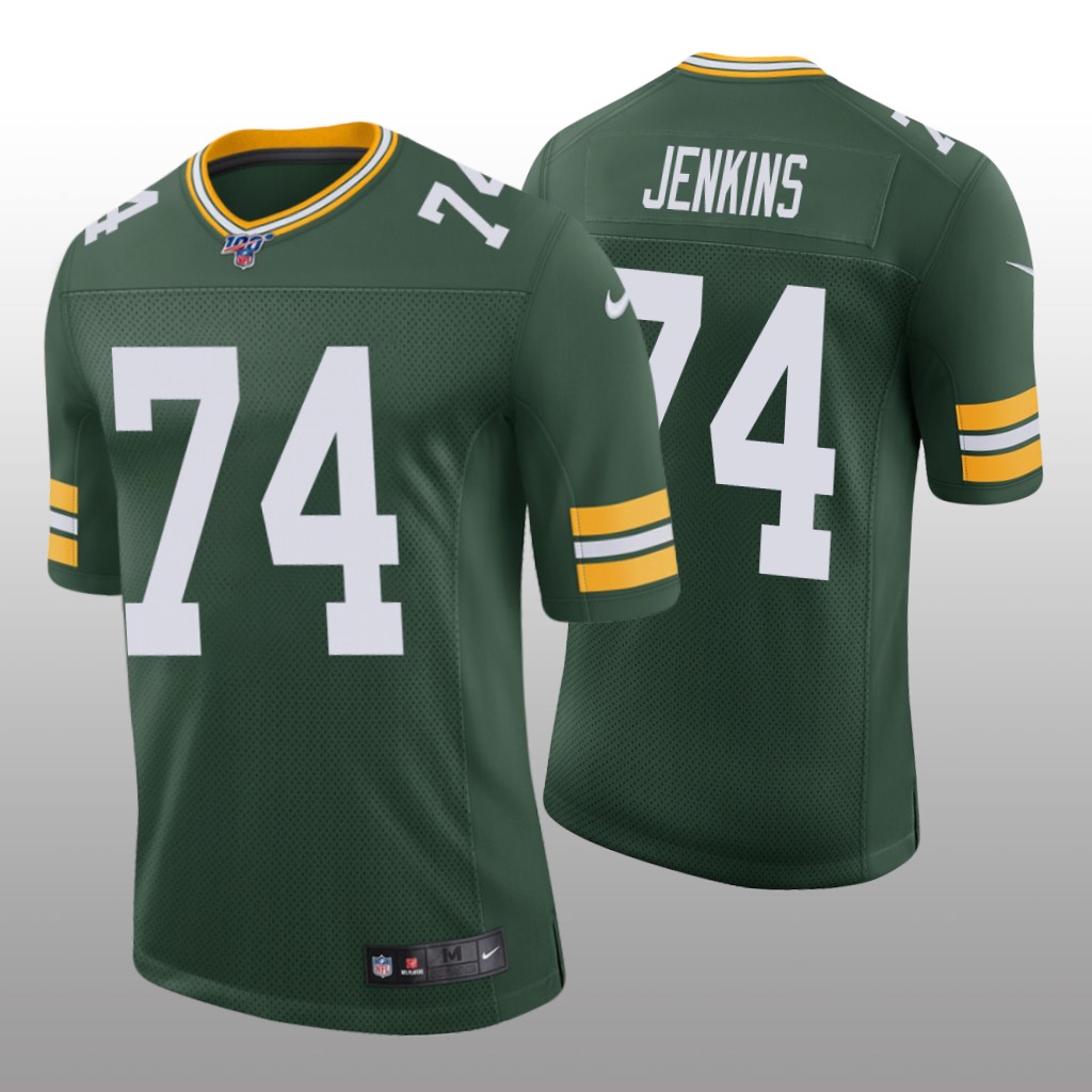 Green Bay Packers Elgton Jenkins Green Vapor Limited Jersey 100th Season - Men's
