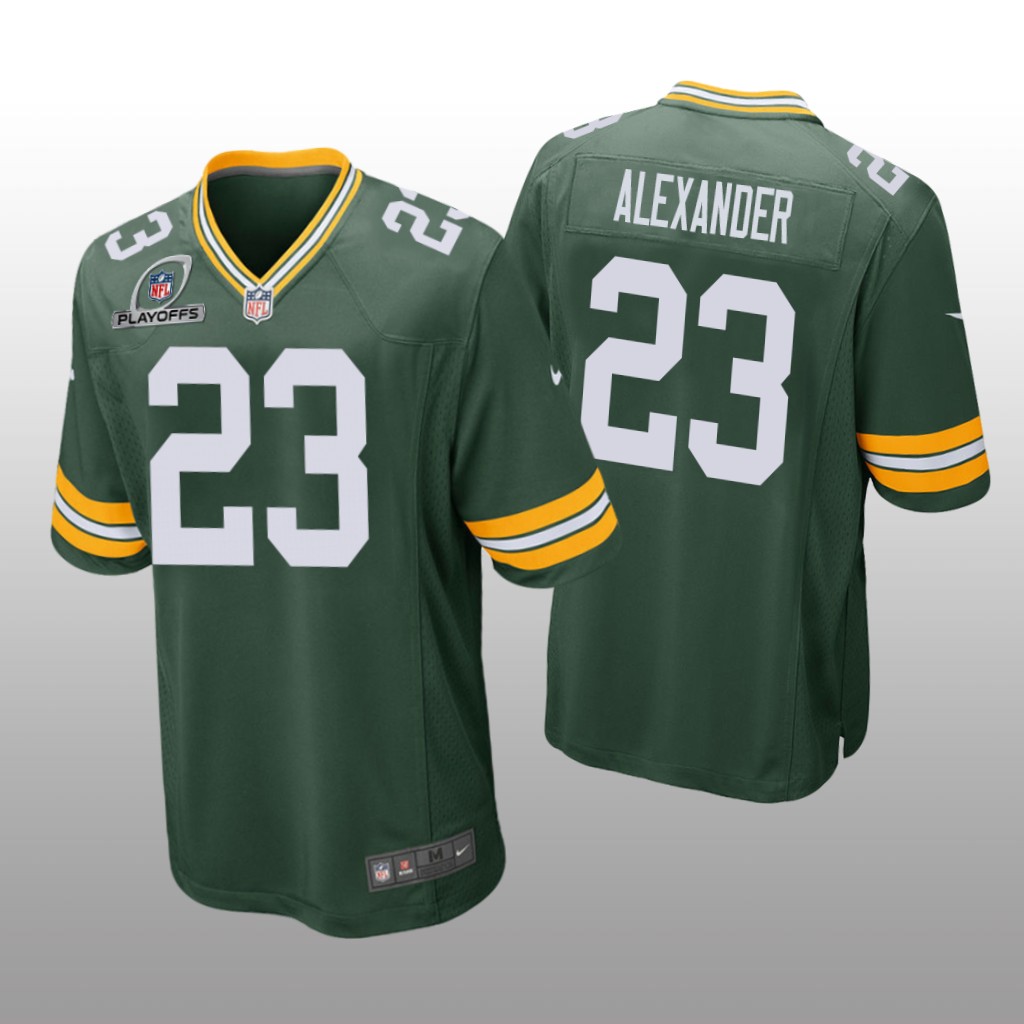 Green Bay Packers Jaire Alexander Green Game 2021 NFL Playoffs Patch - Men's