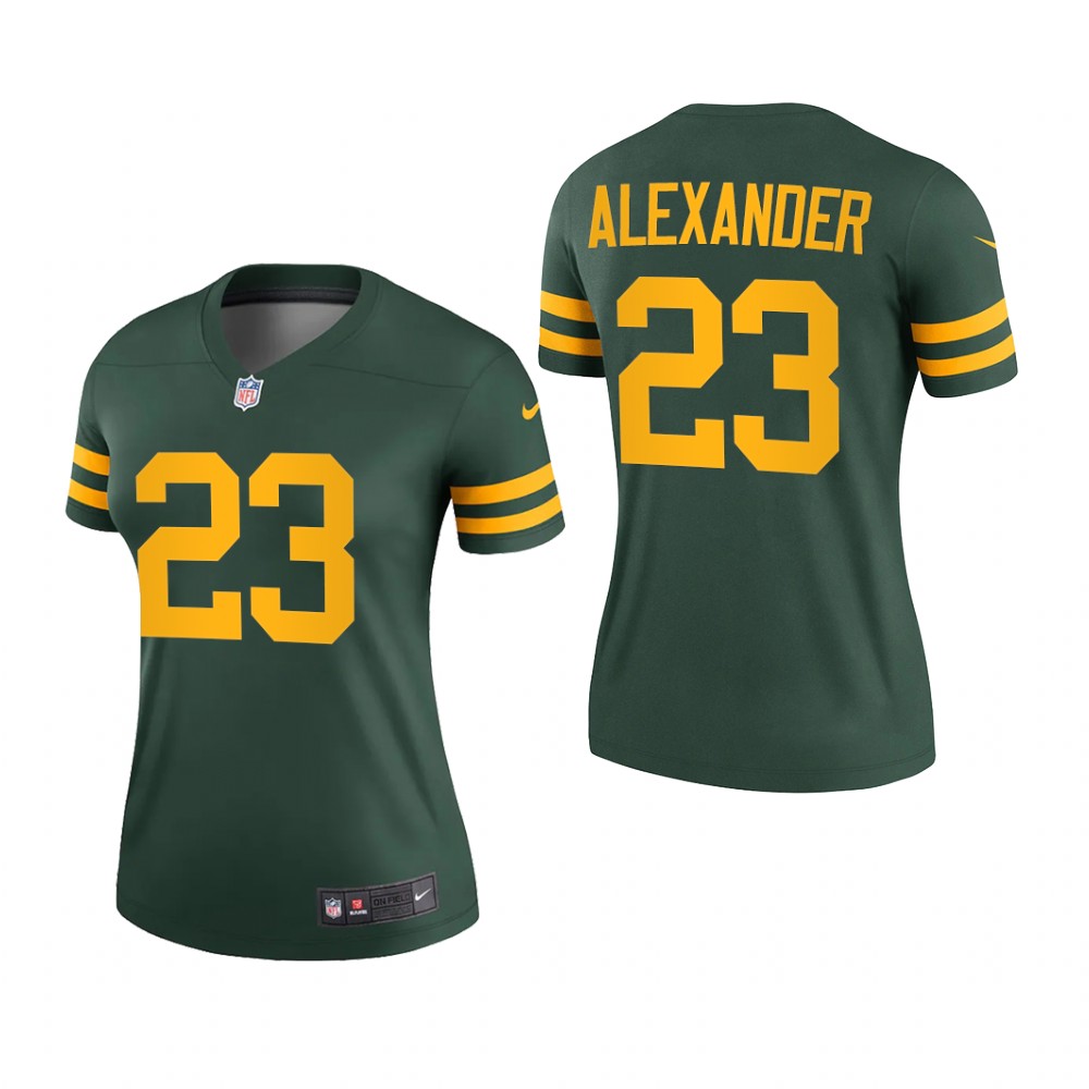 Green Bay Packers Jaire Alexander Green Jersey Alternate Legend - Women's