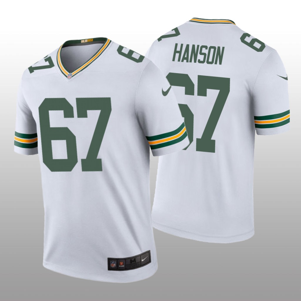 Green Bay Packers Jake Hanson White Jersey Color Rush Legend - Men's