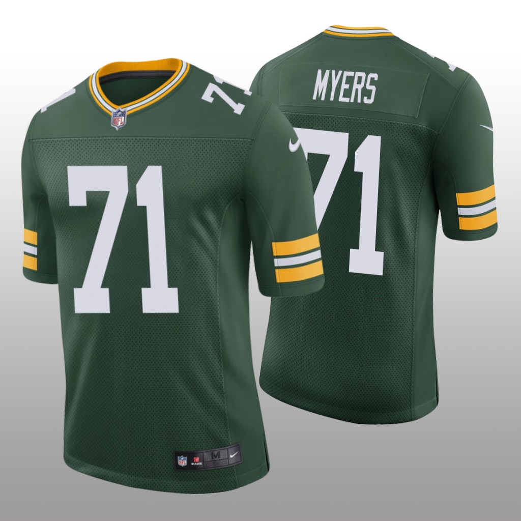 Green Bay Packers Josh Myers Green Jersey Vapor Limited - Men's