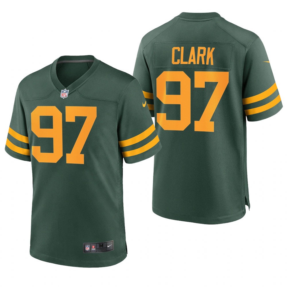 Green Bay Packers Kenny Clark Green Jersey Alternate Game - Men's