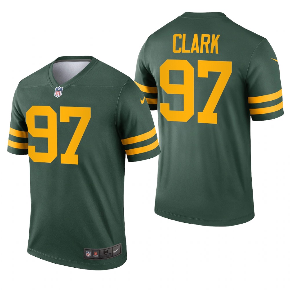 Green Bay Packers Kenny Clark Green Jersey Alternate Legend - Men's