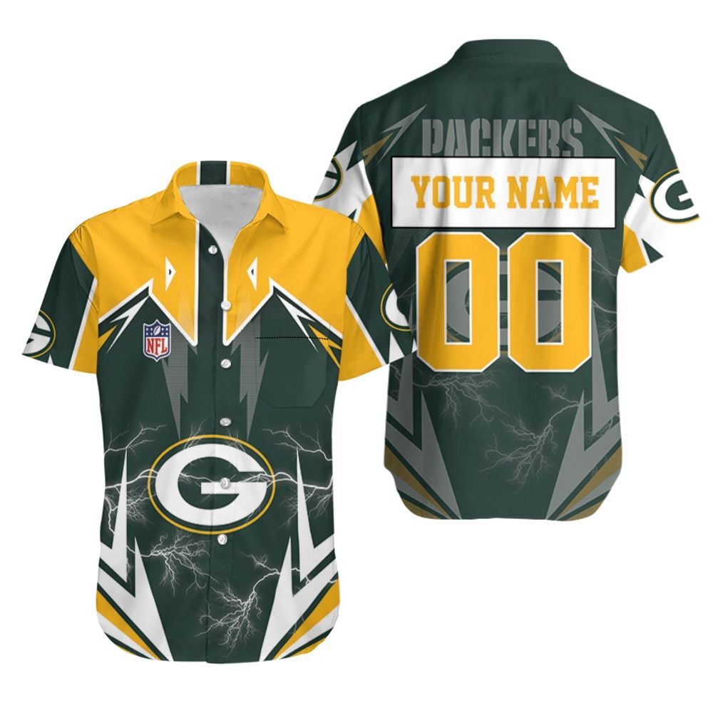 Green Bay Packers Lightning Hawaiian Shirt