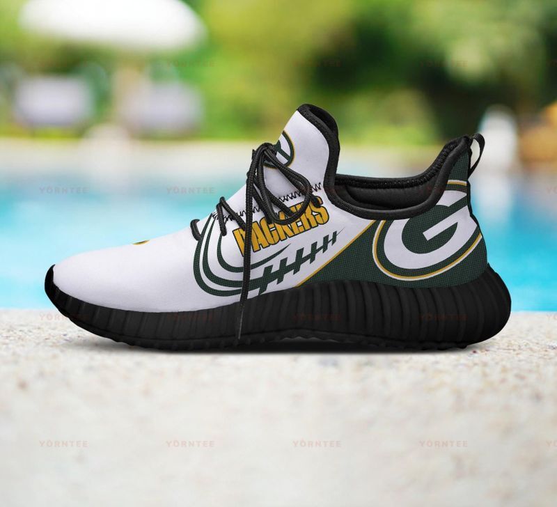 Green Bay Packers Limited Edition Men’S And Women’S Black Sole And Shoelaces White Reze Sneakers