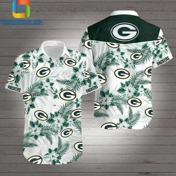 Green Bay Packers Logo Hawaiian Shirt