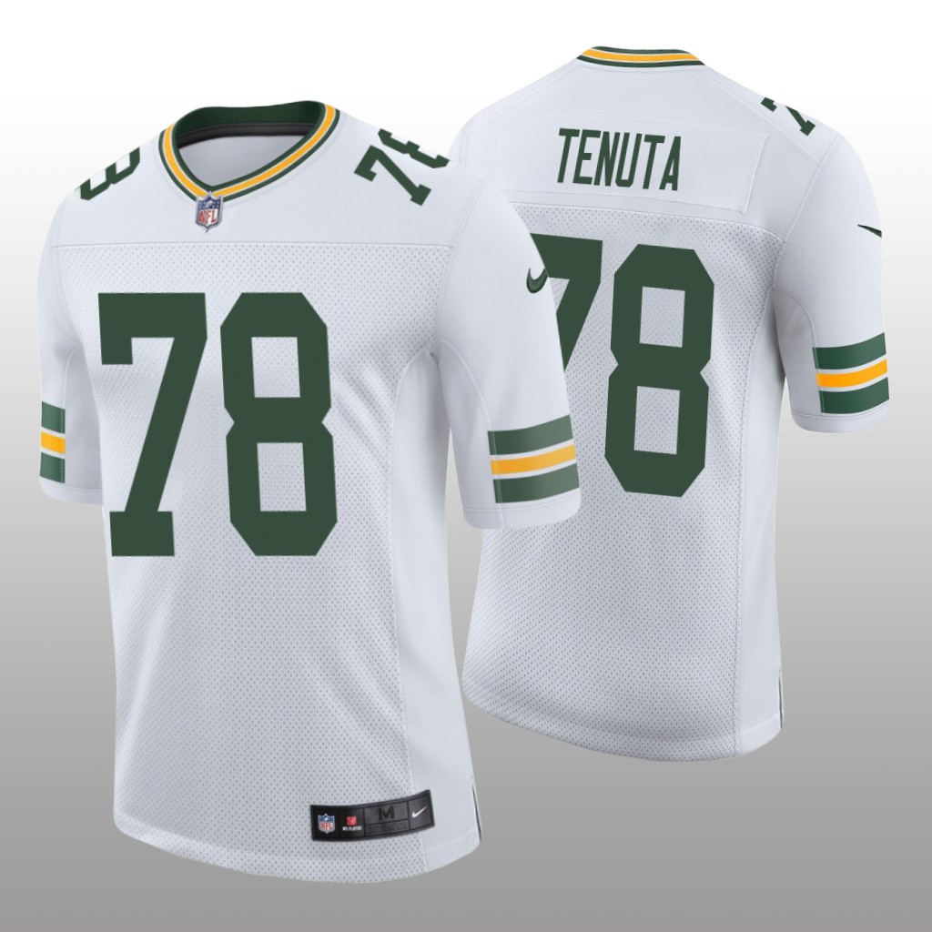 Green Bay Packers Luke Tenuta White Jersey Vapor Limited - Men's