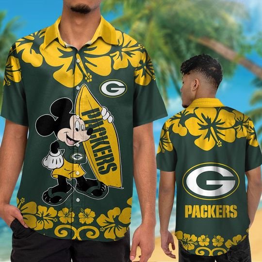 Green Bay Packers Mickey Hawaiian Shirt