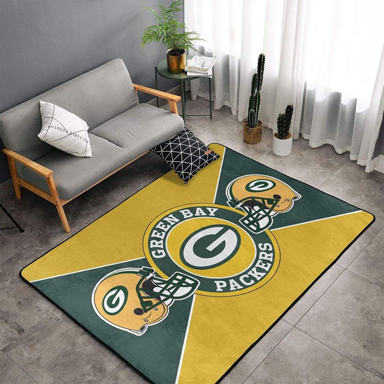 Green Bay Packers Nfl Family Decorative Floor Rectangle Rug