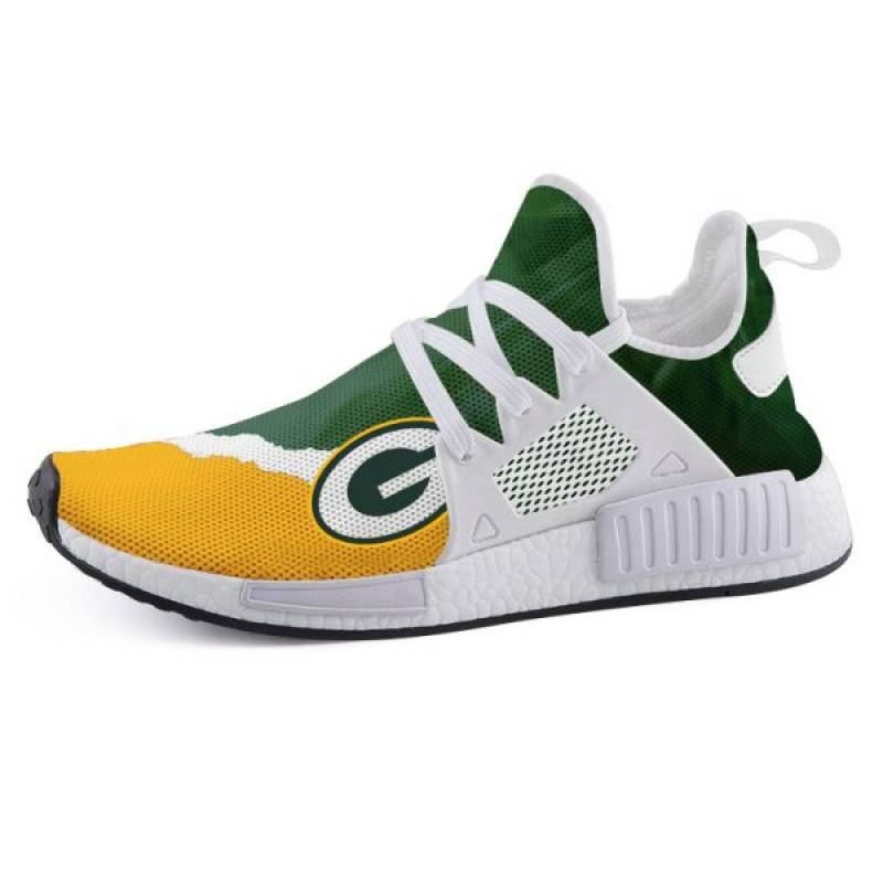 Green Bay Packers NMD Human Lightweight Sneakers, Green Bay Packers Running Shoes