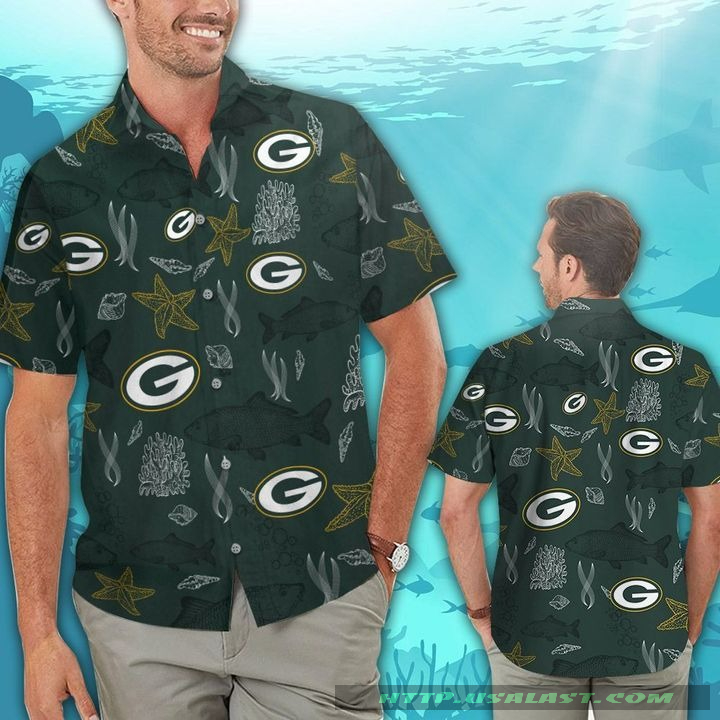 Green Bay Packers Ocean Fishes Hawaiian Shirt