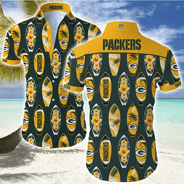 Green Bay Packers Pattern Hawaiian Shirt