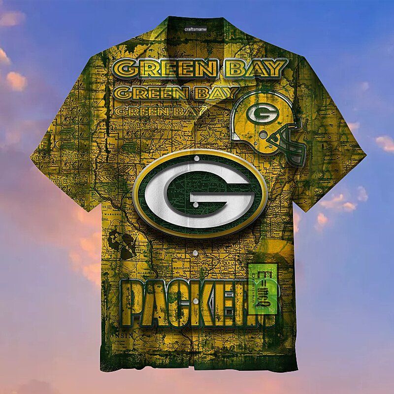 Green Bay Packers Print Retro NFL – Premium Hawaiian Shirt – Gift For Sports Lovers