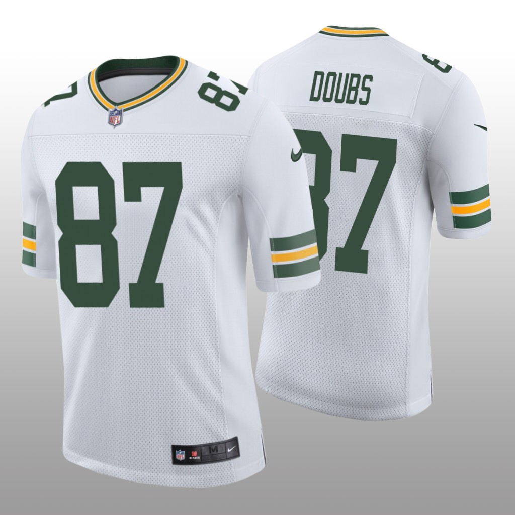 Green Bay Packers Romeo Doubs White Jersey Vapor Limited Men's
