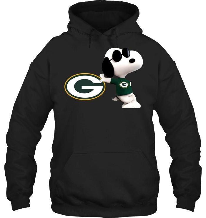 Green Bay Packers Snoopy Sun Glasses Proud Fan Hoodie Hoodie