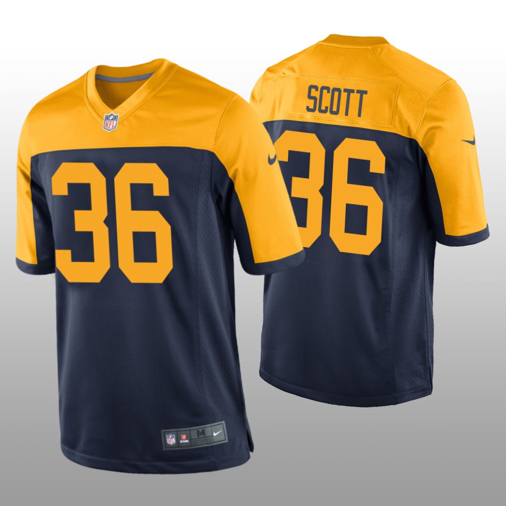 Green Bay Packers Vernon Scott Navy Jersey Throwback Game – Men’s